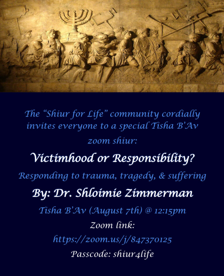 Victimhood Or Responsibility